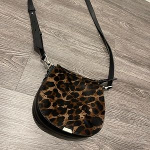 ALLSAINTS leopard cross body bag
